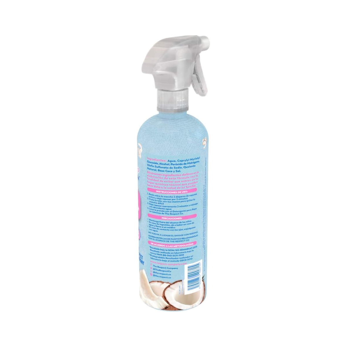 Pre-Lavador para Ropa de Bebé - The Respect Co ® - No Tóxico 100% - Biodegradable - Espuma Activa - 495 ml